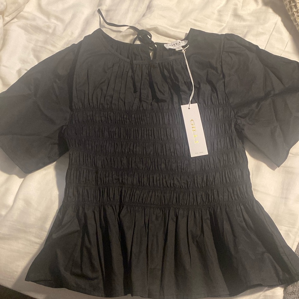 Black top- perfect condition, new with tags
